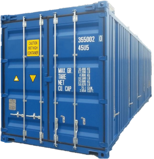 40ft high cube container - hard top