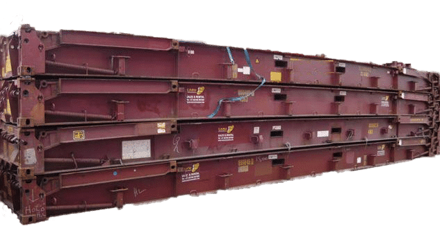 40ft collabsible gestapeld