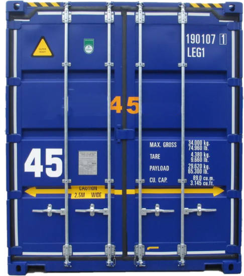 45ft high cube container