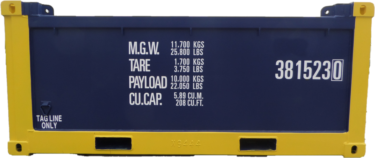 20ft half height container