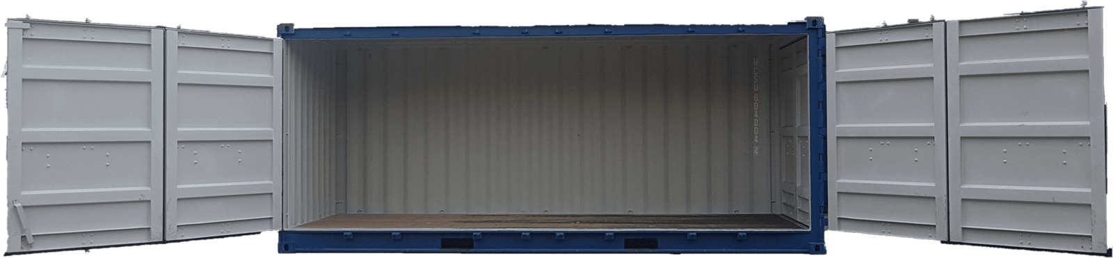 20ft side door container doors open
