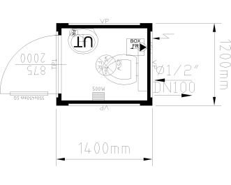 5ft toilet container