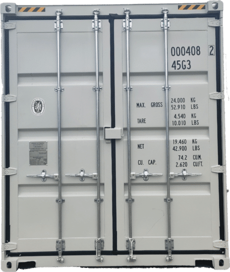 40ft high cube side door with 4 doors