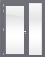 Deur paneel met zijglas